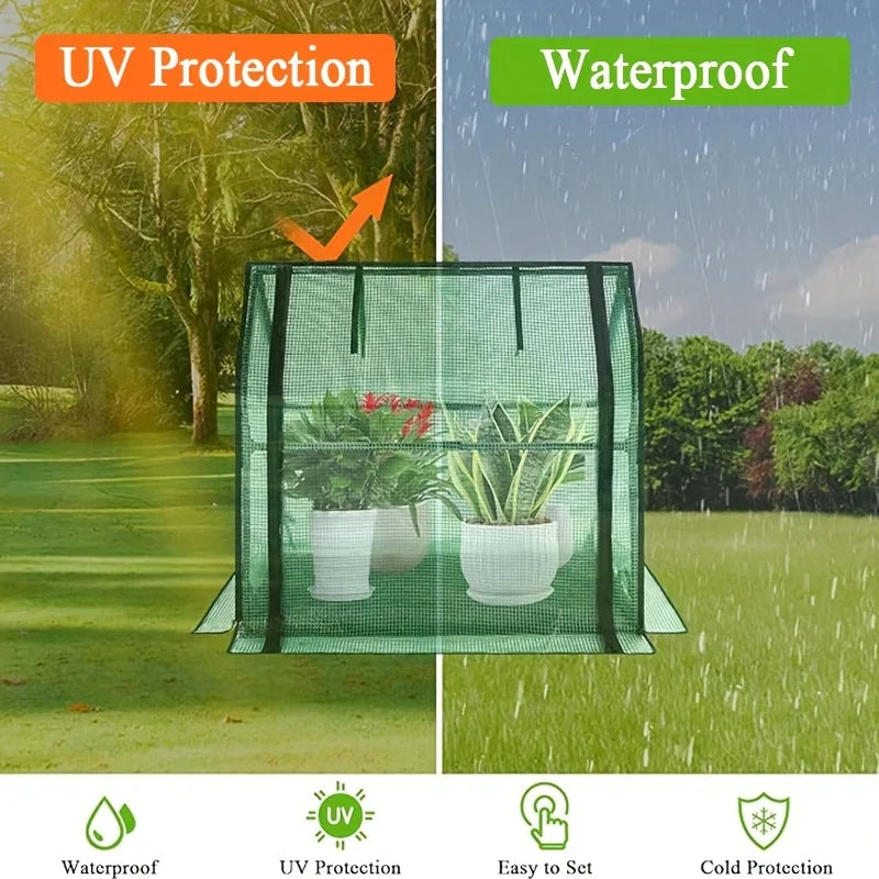 36x18x33inch Portable mini greenhouse small green house with waterproof plant cover tent for garden small plants indoor outdoor,