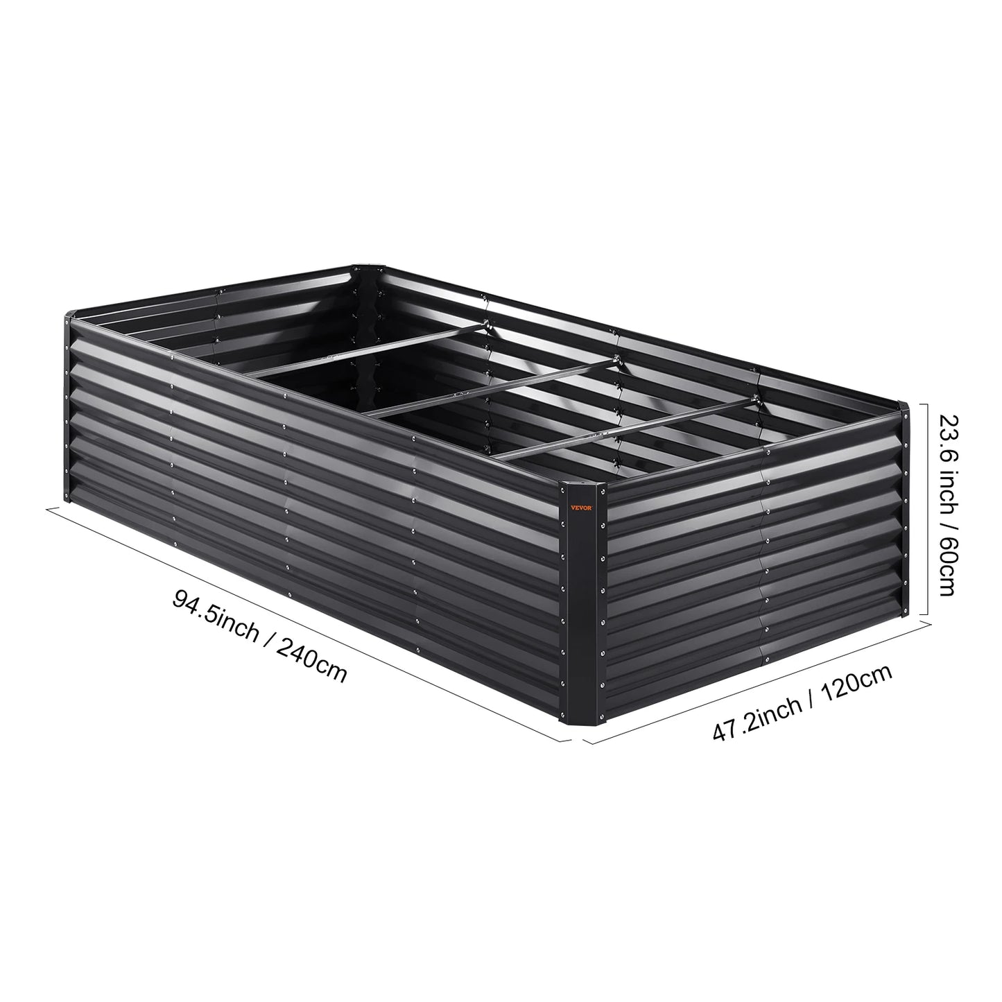 SucceBuy Raised Garden Bed Outdoor Planting Boxes with Open Base for Growing Flowers/Vegetables in Backyard/Garden/Patio/Balcony