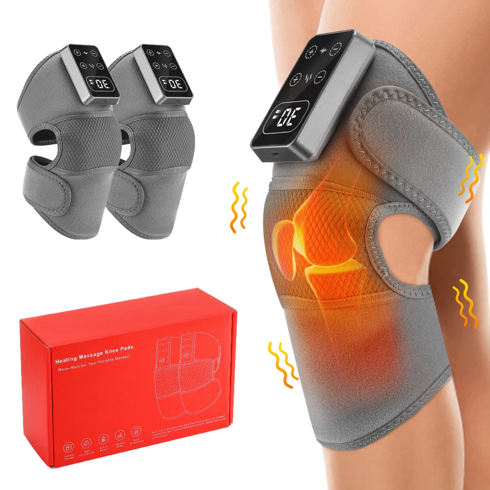 Electric Knee Protection Shoulder Elbow Smart Vibration Hot Compress Promote Blood Circulation Muscle Relax Joint Massager