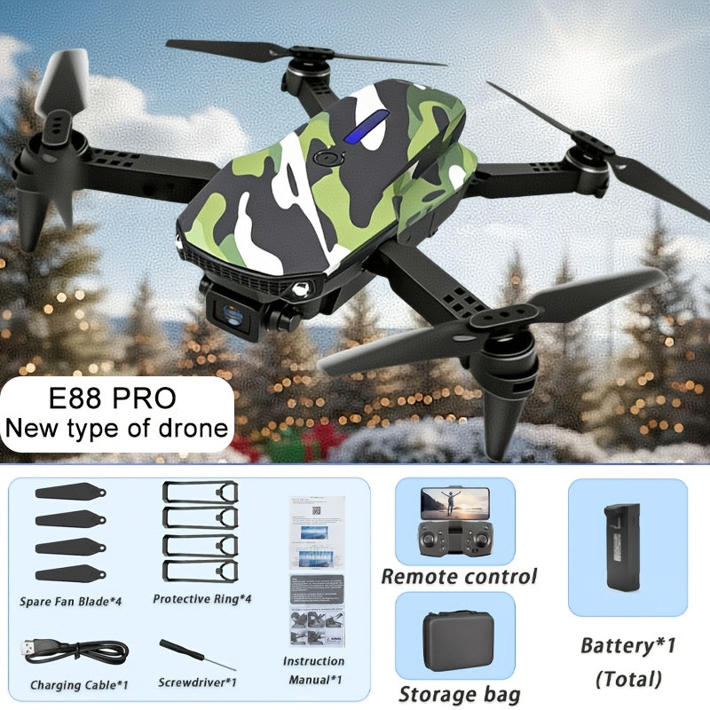 Drones Suitable for Beginners, Remote Control Drone Models: E88, E99 And S2, E99 Non Camera Versions, Foldable Design. E88 And E99 Have Different Model Options, While S2 Is Equipped with An Upgraded Brushless Motor. Equipped